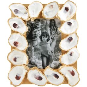 Mud Pie Gold Oyster Frame; 5X7