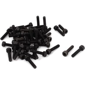 uxcell 50Pcs 3mm x 16mm Metal Hexagon Socket Head Cap Screws Bolts 19mm Length