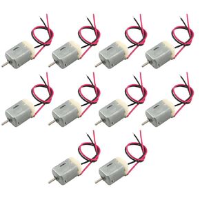 10PCS Miniature DC Motors 130 Motor Mini DC 3V Motor with 10cm Copper Wire Suitable for Small Automated Power Devices Such as Toothbrushes Electric Shavers Juicers