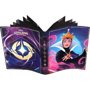 Ravensburger Disney Lorcana TCG Portfolio featuring The Queen – Wicked and Vain by Matthew Robert Davies | Holds 64 Cards & 8 Oversized Cards | Premium Storage & Stylish Protection | Ages 8+