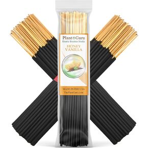 Honey Vanilla Exotic Incense Sticks 7 Inch - Bulk 1 Bundle 85 to 100 Sticks - Natural 7" Long Lasting Aroma That Burns for 30 to 45 Minutes.
