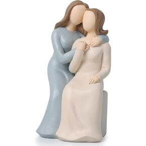 Mother Daughter Figurines Personalized Gifts for Mom from Daughter, Memorial Gifts for Loss of Mom Gifts for Mom Christmas Unique Gifts for Mother In Law Mother Daughter Gifts for Elderly Mom Figurine