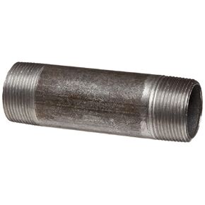 Anvil 8700139655, Steel Pipe Fitting, Nipple, 3/4" NPT Male x 1-1/2" Length, Black Finish