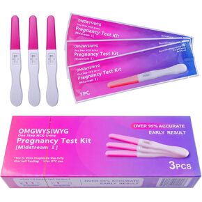 Pregnancy Test Early HCG Detection Sticks Over 99% Accuracy Home Pregnancy Test Individually Packed (3 Counts)