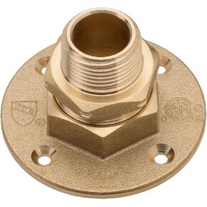 HomeFlex 11-464-008 3/4-Inch Brass Corrugated Stainless Steel Tubing x MIPT Termination Flange