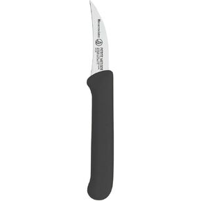 Messermeister Petite Messer 2.5" Bird’s Beak Parer with Matching Sheath, Black - German 1.4116 Stainless Steel & Ergonomic Handle - Lightweight, Rust Resistant & Easy to Maintain