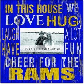Fan Creations House Frame Los Angeles Rams 10x10, Multicolored