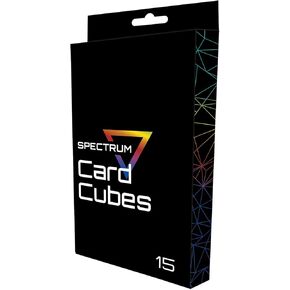 BCW Spectrum Card Cubes | Holds 15 Sleeved Cards | Crystal Clear Acrylic | Perfect for Playing Cards, Trading Cards, Sports Cards, and Board Game Accessories | Durable, Acid-Free PET | 69x95x10mm