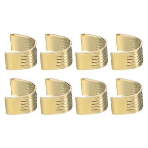 uxcell 8 Pcs Belt Clamp 2GT Copper Buckle, Wire Cable Connector Wire Cable Terminal, 3D Printer Accessories for Width 6mm Open Timing Rubber Belt