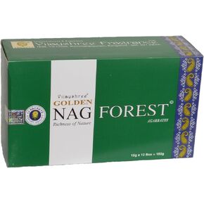 GOLDEN NAG FOREST Agarbathi Vijayshree - Box of Incense Sticks. 180 gms 15g X 12Box