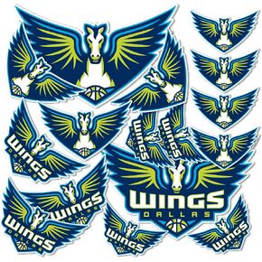 Desert Cactus Dallas Wings Stickers WNBA Women's National Basketball Association Officially Licensed Vinyl Decal Laptop Water Bottle Car Scrapbook Sheet (Type 1-1)