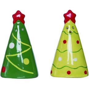 Transpac Dolomite 3 in. Multicolor Christmas Camper Salt and Pepper Shakers Set of 2
