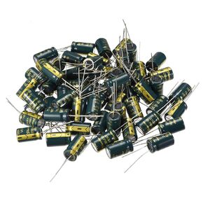 uxcell Aluminum Radial Electrolytic Capacitor Low ESR Green with 2200UF 10V 105 Celsius Life 3000H 10 x 17 mm High Ripple Current,Low Impedance 60pcs