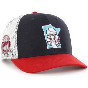 47 MLB Homerun Cooperstown Adjustable Snapback Mesh Trucker Hat, Adult One Size Fits All