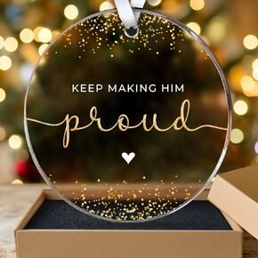 in Loving Memory Gifts - Memorial Keepsake Ornament for Loss of Loved One - Sympathy Gifts for Loss of Loved One - Memorial, Bereavement, Condolences, Remembrance Gifts - Acrylic Ornament