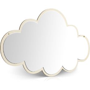 Cloud Shaped Wall Mirror - Self Adhesive Cloud Shaped Mirror Unique Asymmetrical Acrylic Mirror Decor Bedroom Nursery Room Bathroom Mirror