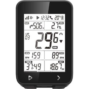 iGS320 GPS Bike Computer,IPX7 Waterproof Wireless Cycling Computer GPS Navigation,Compatible with ANT+ sensors,Speedometer Odometer MTB Tracker fits All Bikes