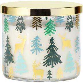 Winter Pine Candle, Christmas Tree Scented Candle, Large 3 Wicks Candle, 14oz