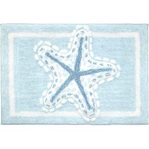 Avanti Linens - Bath Rug, Soft & Absorbent Bath Mat with Non-Skid Backing, Sealife Home Decor (Ocean Friends Collection, 20" x 30")