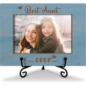 Auntie Picture Frame, Aunt Picture Frame from Niece Nephew, Birthday Mother's Day Gifts for Auntie, Mom Picture Frame Cute Picture Frame 4 x 6 Photo/12
