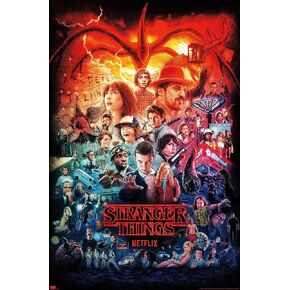 Netflix Stranger Things - Three Seasons One Sheet Wall Poster, 22.37" x 34.00", Unframed Version