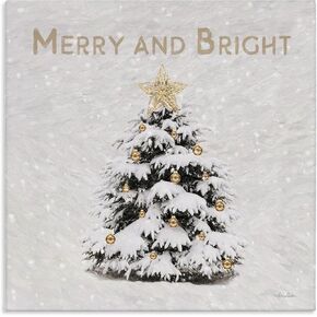 لوحة فنية جدارية من القماش من شركة Stupell Industries Merry & Bright Scene من تصميم Lori Deiter