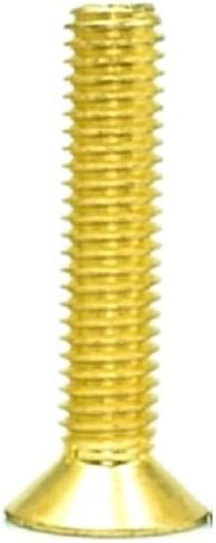 50pcs M3 Flat Screws 12.9 Flat Head Hexagon Bolts Hex Socket Head Cap Screws Allen Screws Gold (8mm) in Saudi Arabia