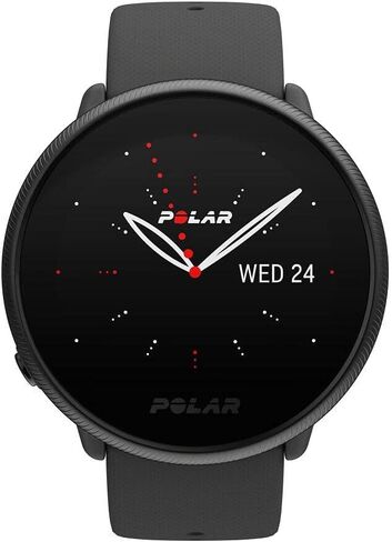 ساعة Polar Ignite 3 Series Titanium للياقة البدنية لتتبع اللياقة البدنية مع شاشة AMOLED ونظام تحديد المواقع العالمي (GPS) ومراقبة معدل ضربات القلب وتحليل النوم والتوجيه الصوتي في الوقت الفعلي؛ S-L، للرجال أو النساء، تيتانيوم أسود in Kuwait
