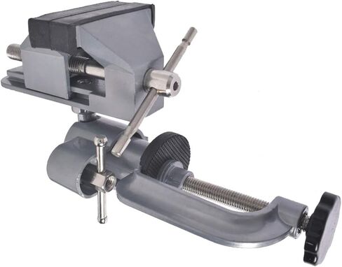 findmall Universal Table Vise 3" Aluminum Swivel Bench Vise 360 Degrees Rotating Fit for Holding Small Parts in Jewelry Hobby Model Making Electronics and More in Kuwait