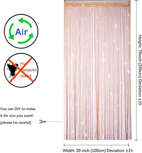 ستائر مطرزة مقاس 99 × 79 بوصة، عبوتان - ديكور هيبي للمداخل والخزائن ومقسمات الغرف - ديكورات المنزل بوهو in Kuwait