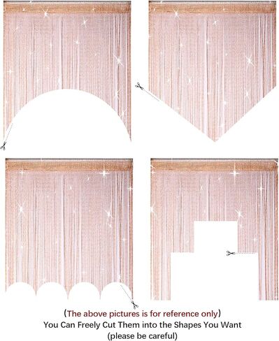 ستائر مطرزة مقاس 99 × 79 بوصة، عبوتان - ديكور هيبي للمداخل والخزائن ومقسمات الغرف - ديكورات المنزل بوهو in Kuwait