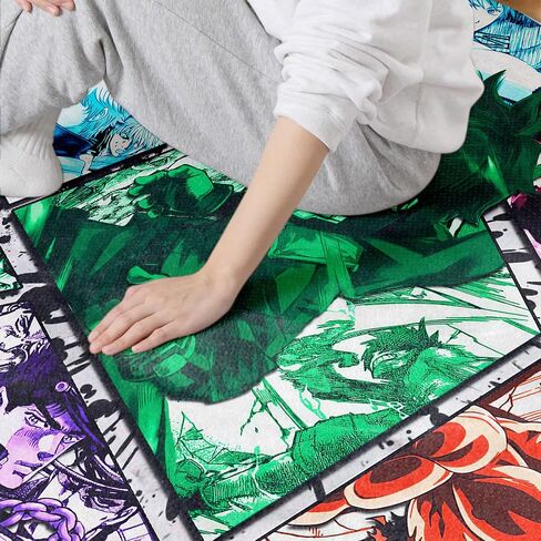 Anime Area Rugs Anime Characters Carpet Playroom Carpets Inspired by Games & Anime Decor for Gamers for Children's Room Livingroom Bedroom Anime Decor Floor Mat 3' x 4' in Saudi Arabia