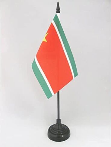علم طاولة مايوت من AZ FLAG مقاس 10.16 سم × 15.24 سم - علم مكتب منطقة مايوت الفرنسية مقاس 15 × 10 سم - عصا وقاعدة بلاستيكية سوداء in Kuwait