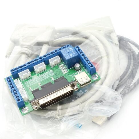 RATTMMOTOR لوحة القطع ذات 5 محاور واجهة LPT Mach3 بطاقة التحكم باستخدام الحاسب الآلي محرك متدرج سائق جهاز التوجيه باستخدام الحاسب الآلي آلة النقش والطحن باستخدام الحاسب الآلي المنفذ المتوازي in Kuwait