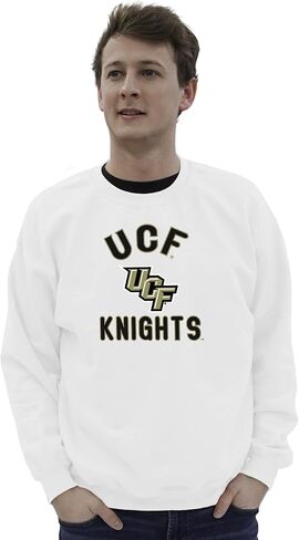 اللون الأزرق 84 قميص من النوع الثقيل Crewneck للرجال لون ثانوي، كبير in Kuwait