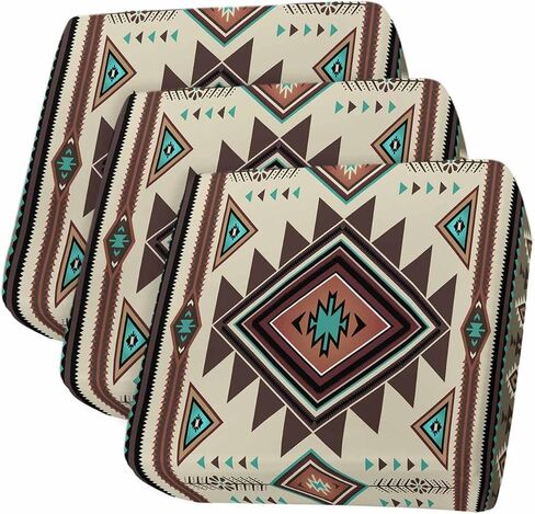 Native American Western Sofa Couch Cushion Covers Washable, Removable Stretchable Sectional Couch Covers Slipcovers for L & T Shape Sofa Furniture Protector S Size 3 pcs Southwest Mexican Boho Brown in Saudi Arabia