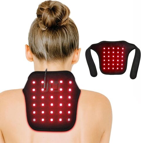 UTK Blue & Red Light Therapy for Neck, 660&850nm Near Infrared Light Therapy Neck Wrap Belt for Joint Muscle Pain Relief, Red Light Therapy Device at Home Office,Pulse Mode for Deep Tissue in Saudi Arabia