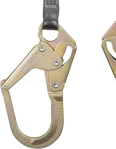 Peakworks Fall Protection Dual Self Retracting Lifeline (SRL), 2 Snap Hooks, Tie-Back Style, 9 ft. Length, Black/Green, V845528009TB in Saudi Arabia