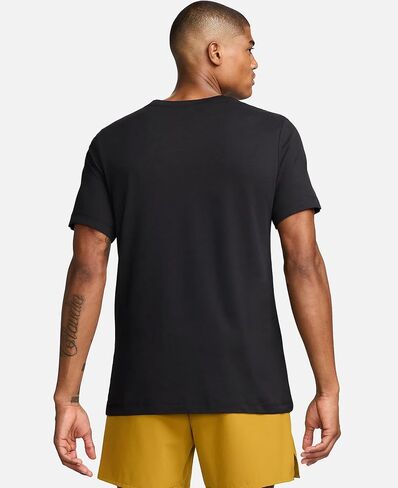 Nike - T-Shirts (Men's and Women's) (US, Alpha, Small, Regular, Regular, Men's - Nike - Black/Yellow (FJ2464-010)) in Saudi Arabia