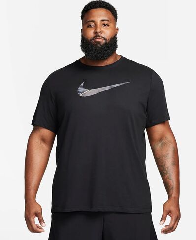 Nike - T-Shirts (Men's and Women's) (US, Alpha, Small, Regular, Regular, Men's - Nike - Black/Yellow (FJ2464-010)) in Saudi Arabia