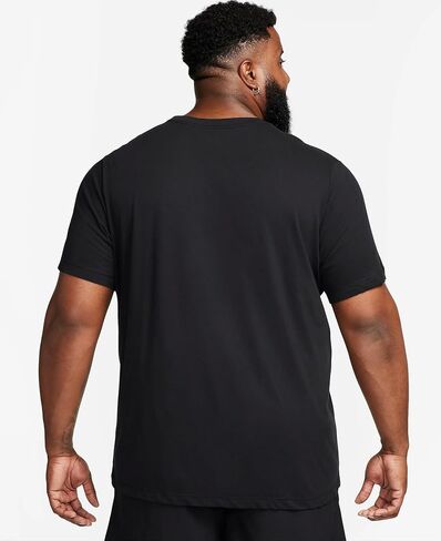 Nike - T-Shirts (Men's and Women's) (US, Alpha, Small, Regular, Regular, Men's - Nike - Black/Yellow (FJ2464-010)) in Saudi Arabia
