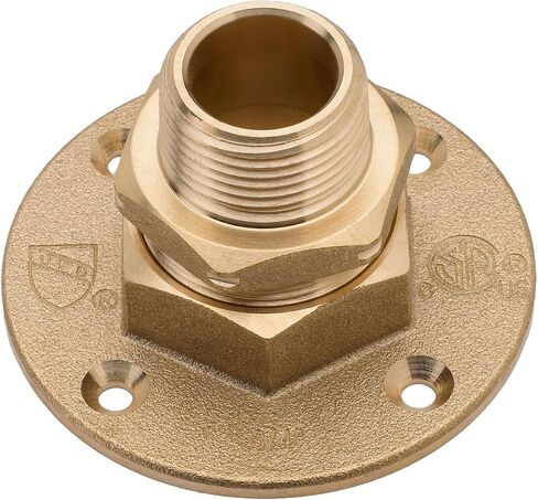 HomeFlex 11-464-008 أنابيب نحاسية مموجة من الفولاذ المقاوم للصدأ مقاس 3/4 بوصة × شفة إنهاء MIPT in Kuwait