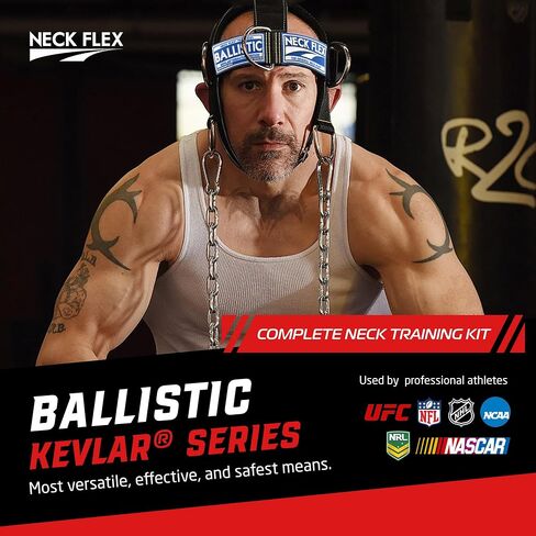 Ballistic Series, Neck Harness Trainer Kit, Functional Trainer & Weight Lifting Equipment, Heavy-Duty Head Harness with Chain, Resistance Band, Anchor in Saudi Arabia