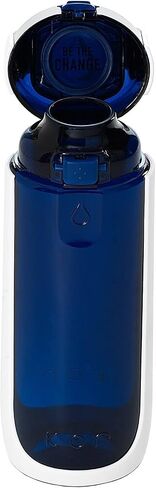KOR Delta BPA Free Water Bottle, 750ml, 2 PACK, Black/Blue in Saudi Arabia