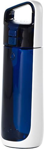 KOR Delta BPA Free Water Bottle, 750ml, 2 PACK, Black/Blue in Saudi Arabia