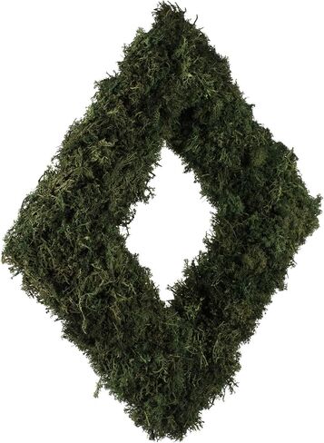 Vickerman Everyday 15.5" Artificial Reindeer Moss Square Wreath - Faux Indoor Greenery Wreath - for Home Or Office Decor in Saudi Arabia