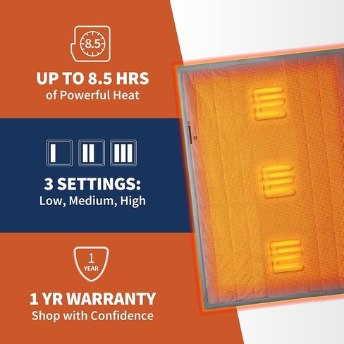 Gobi Heat - Zen Portable Heated Blanket - Portable Battery Operated Heating Blanket - Rechargeable and Versatile 70"x50" Blanket with 3 Heat Settings (Rye) in Saudi Arabia