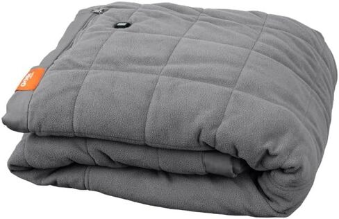Gobi Heat - Zen Portable Heated Blanket - Portable Battery Operated Heating Blanket - Rechargeable and Versatile 70"x50" Blanket with 3 Heat Settings (Rye) in Saudi Arabia