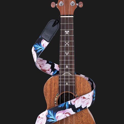 دولبهي حزام قيثارة، احزمة كتف يو كيه قابلة للتعديل بنمط الزهور لحفلات سوبرانو وتينور باريتون اوكيوليلز والمندولين والبانجو (ديزي)، ديزي، عادي in Kuwait