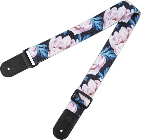 دولبهي حزام قيثارة، احزمة كتف يو كيه قابلة للتعديل بنمط الزهور لحفلات سوبرانو وتينور باريتون اوكيوليلز والمندولين والبانجو (ديزي)، ديزي، عادي in Kuwait